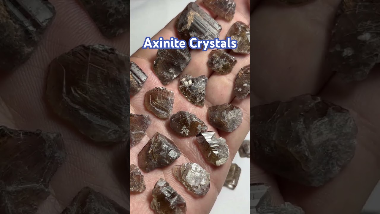 Axinite Crystals || EDENGEMS #axinite #shorts