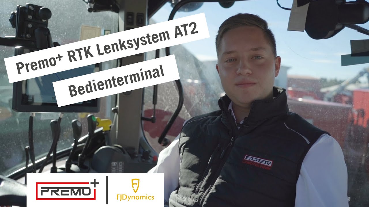 Das Bedienterminal des Premo + RTK Lenksystem AT2 erkl&auml;rt | EDER Digital Farming