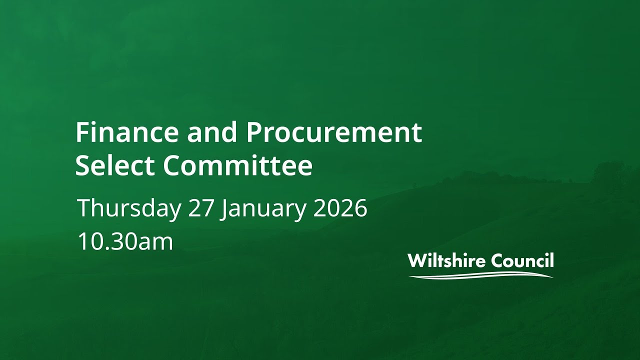 Finance and Procurement Select Committee, 27 January 2026, 10.30am