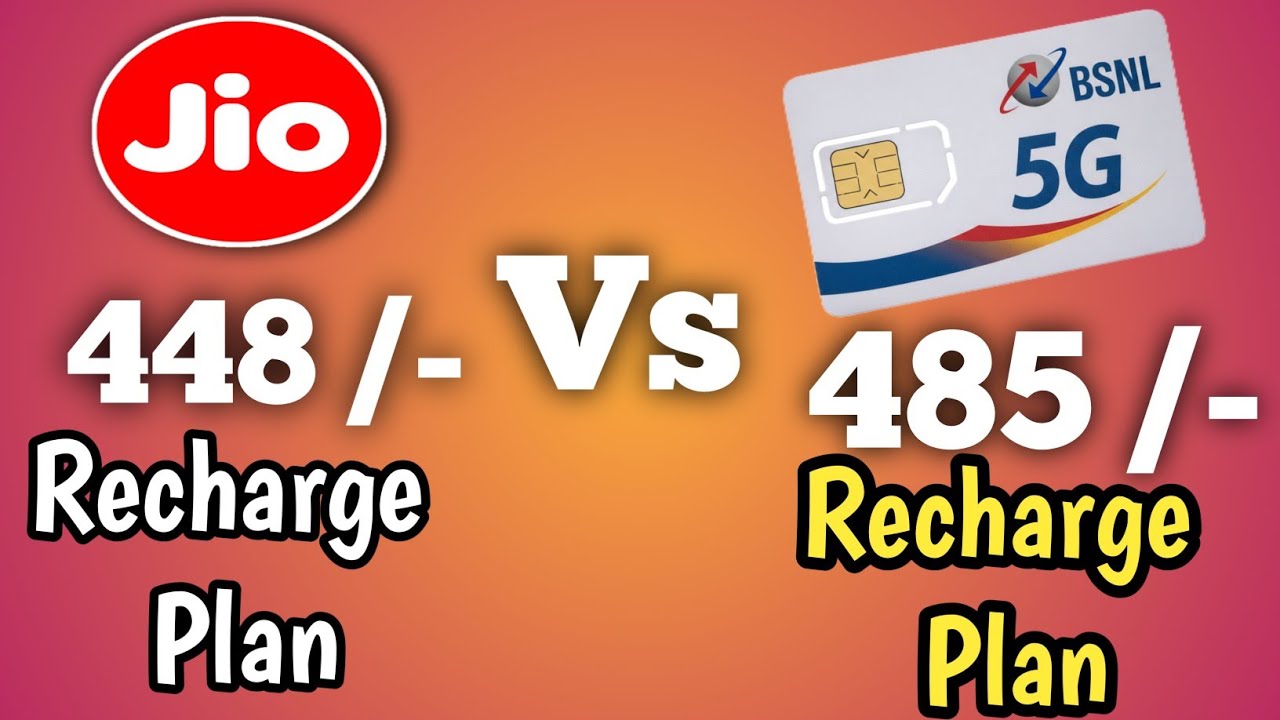 Bsnl 485 Pack vs Jio 448 Recharge Plan // Jio 448 Ka recharge Pack Vs bsnl 485 recharge Pack