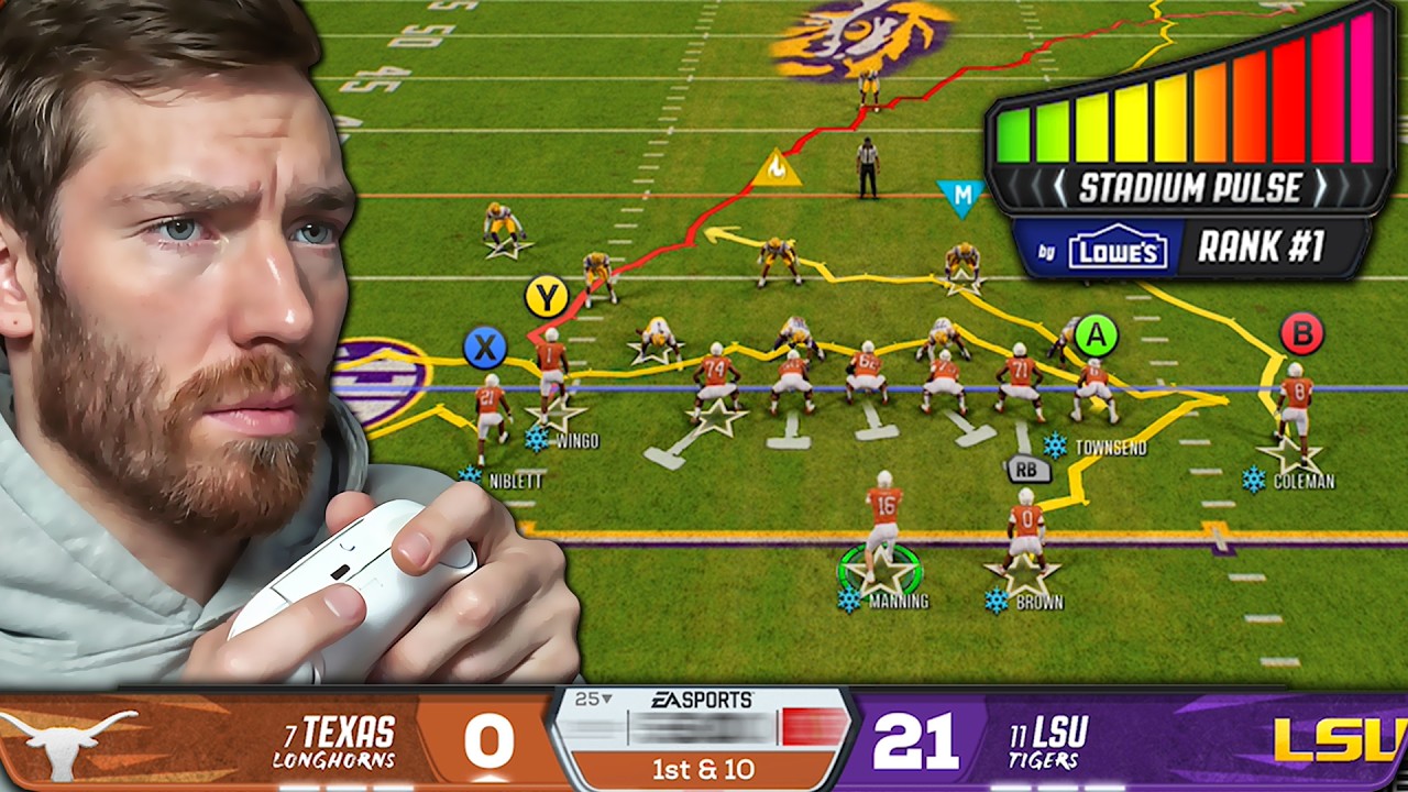 Играю в College Football 27 впервые...