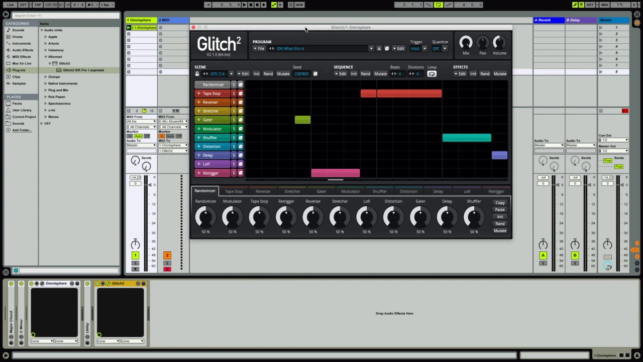 Control Glitch2 in Ableton Live
