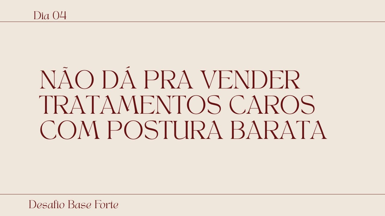 POR QUE VOCÊ TRAVA AO VENDER TRATAMENTOS CAROS (e como destravar)
