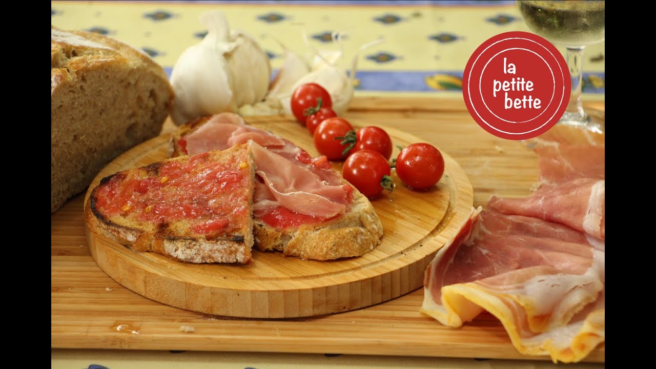 PAN CON TOMATE -  tapas espagnol 🍅🍞