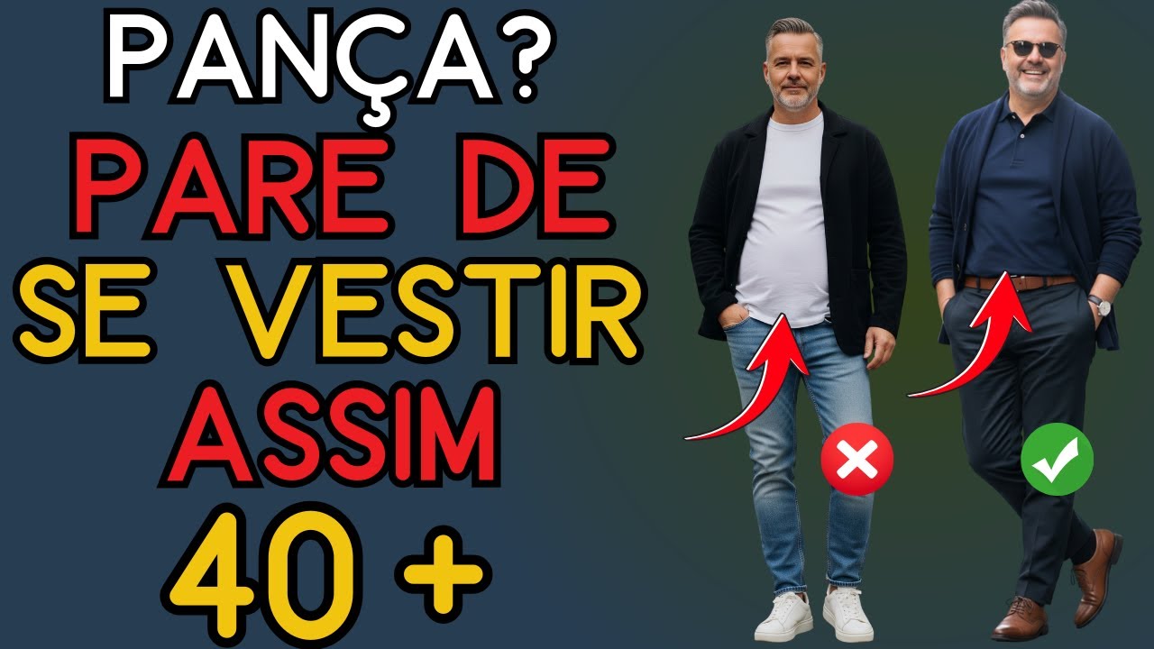 Como Se Vestir Com Uma Barriga Grande &ndash; 3 Regras de Estilo Que Sempre Funcionam | Moda Masculina 40+