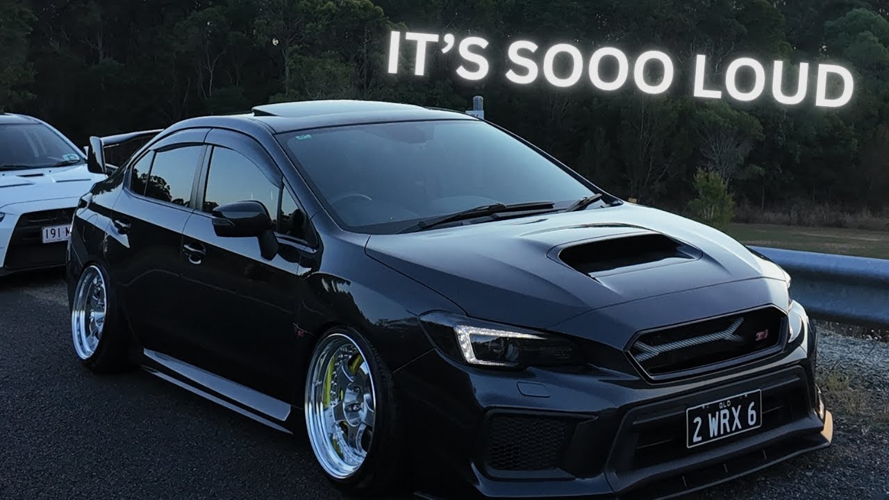 Installing A Tomei Titanium Exhaust on Stanced Subaru WRX STI
