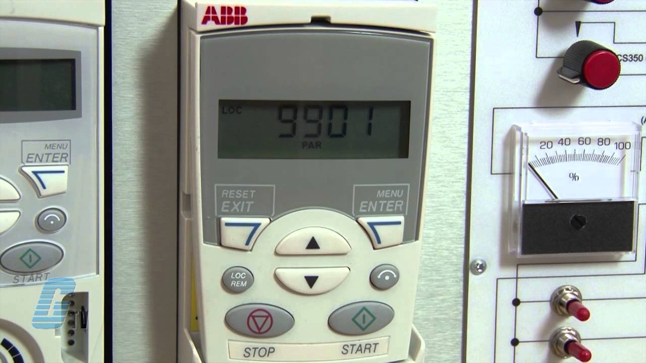 Как настроить привод переменного тока ABB ACS355 со стандартной панелью управления