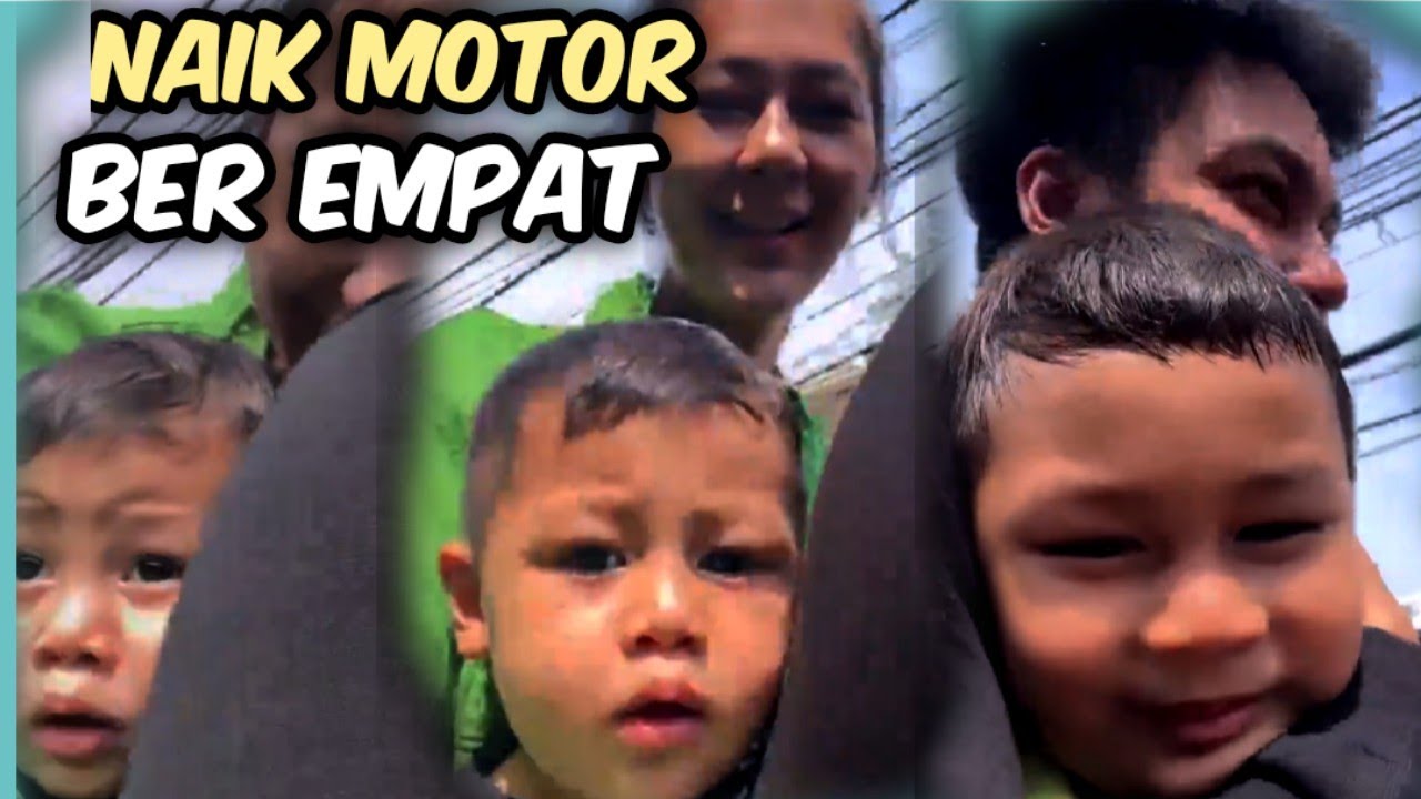 LUCU ‼️🤣DEDEK HO, KAKAK, PAPAH, MAMAH NAIK MOTOR BEREMPAT DEDEK HO LUCU @galerikiano