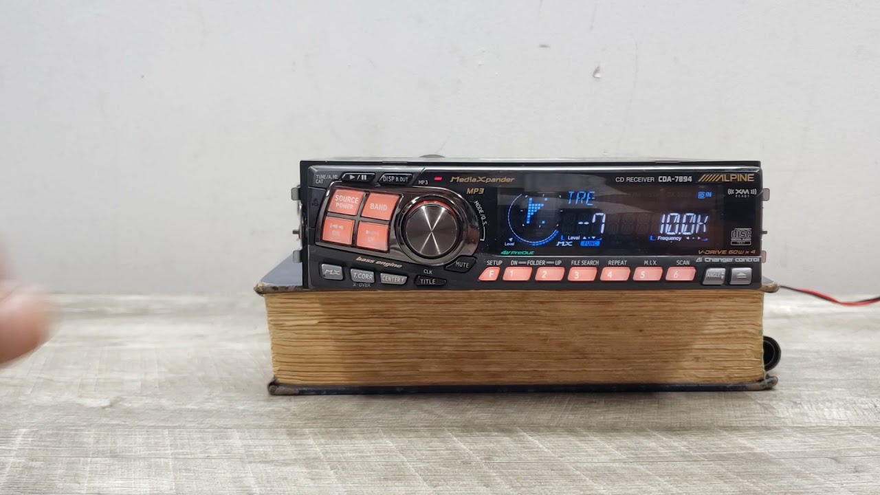 Old School Alpine CDA-7894 CD Player w/ Changer Controller - Car Stereo