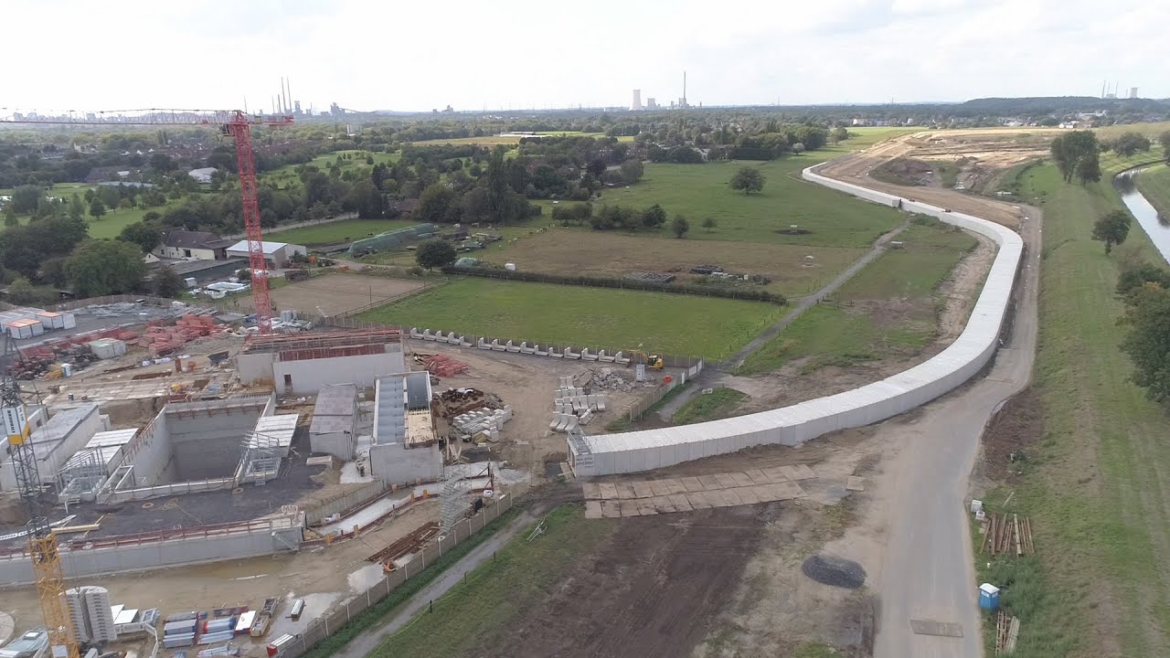 Emscher-Umbau Teil 6 - Kanalverlegung (AKE) vom Pumpwerk Oberhausen zum Klärwerk Emschermündung