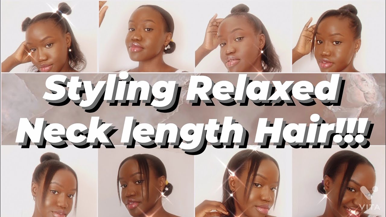 10 EASY WAYS TO STYLE RELAXED HAIR|| Neck length hair || without extensions.