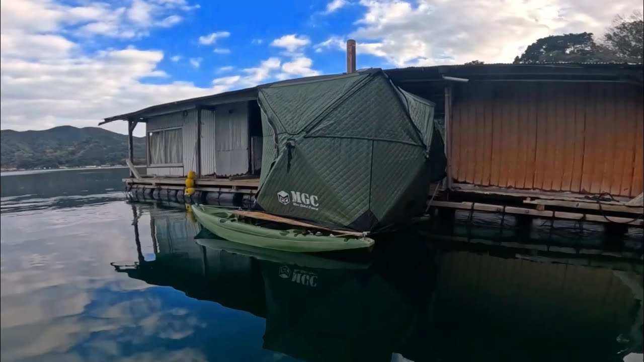 Fishing and Camping in the Frozen Wilderness: A Cozy Sea Retreat!