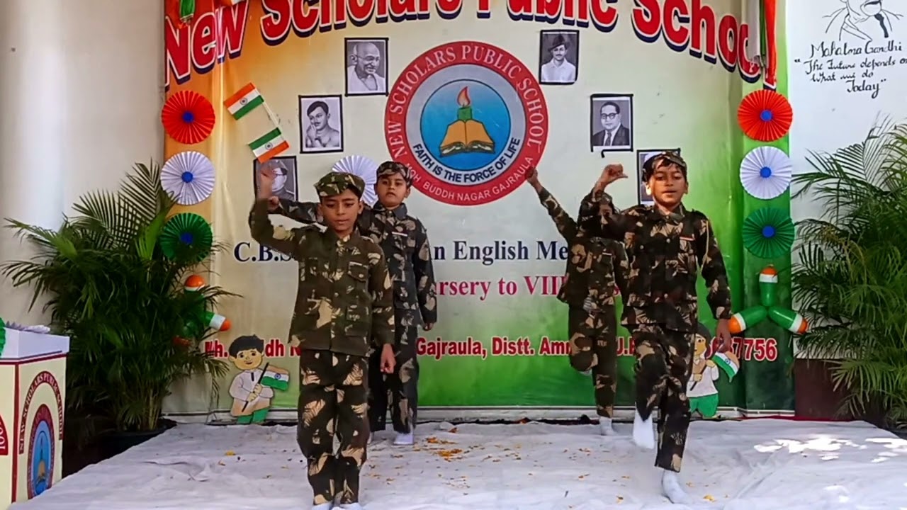 Jhanki Hindustan ki dance performance, celebrating Republic day, #republicday #school #nsps