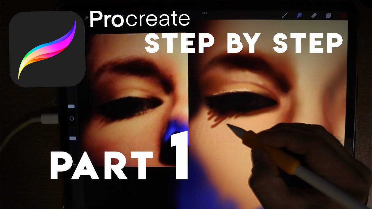 PROCREATE PORTRAIT DRAWING - STEP BY STEP TOTURIAL PART 1