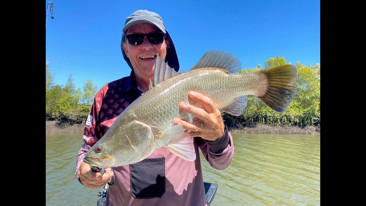 Barramundi Fishing the Haughton River Nth Qld Australia.
