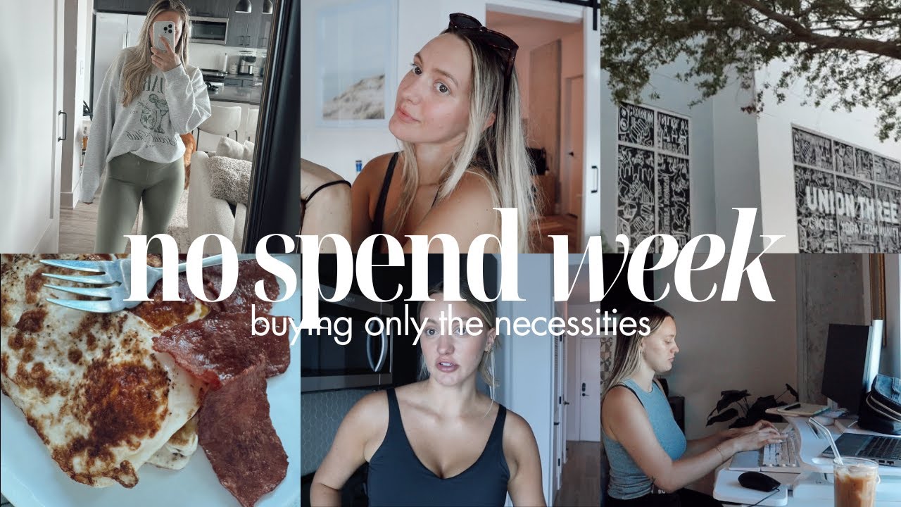 NO SPEND WEEK CHALLENGE 💸 A week in my life buying only necessities! | CHATTY VLOG