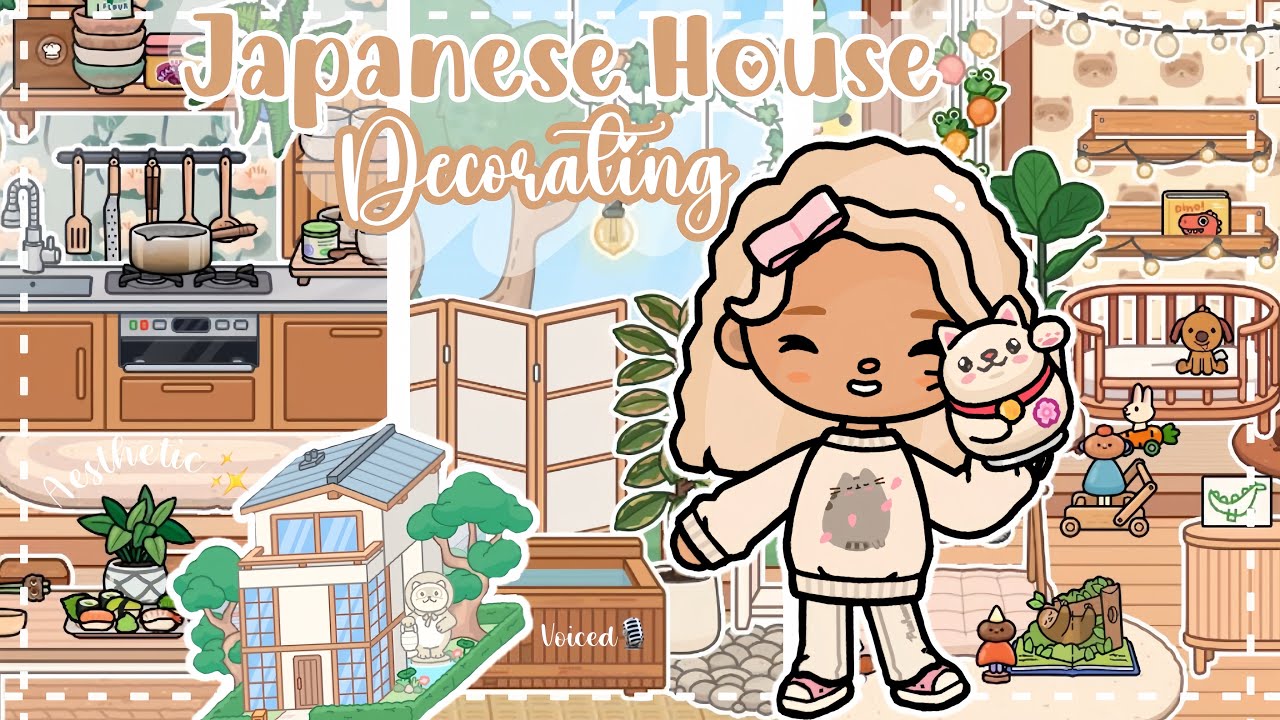 Decorating Aesthetic New «Japanese House”🇯🇵😍🎉*Voiced🎙️Toca Boca new 1.122 update 