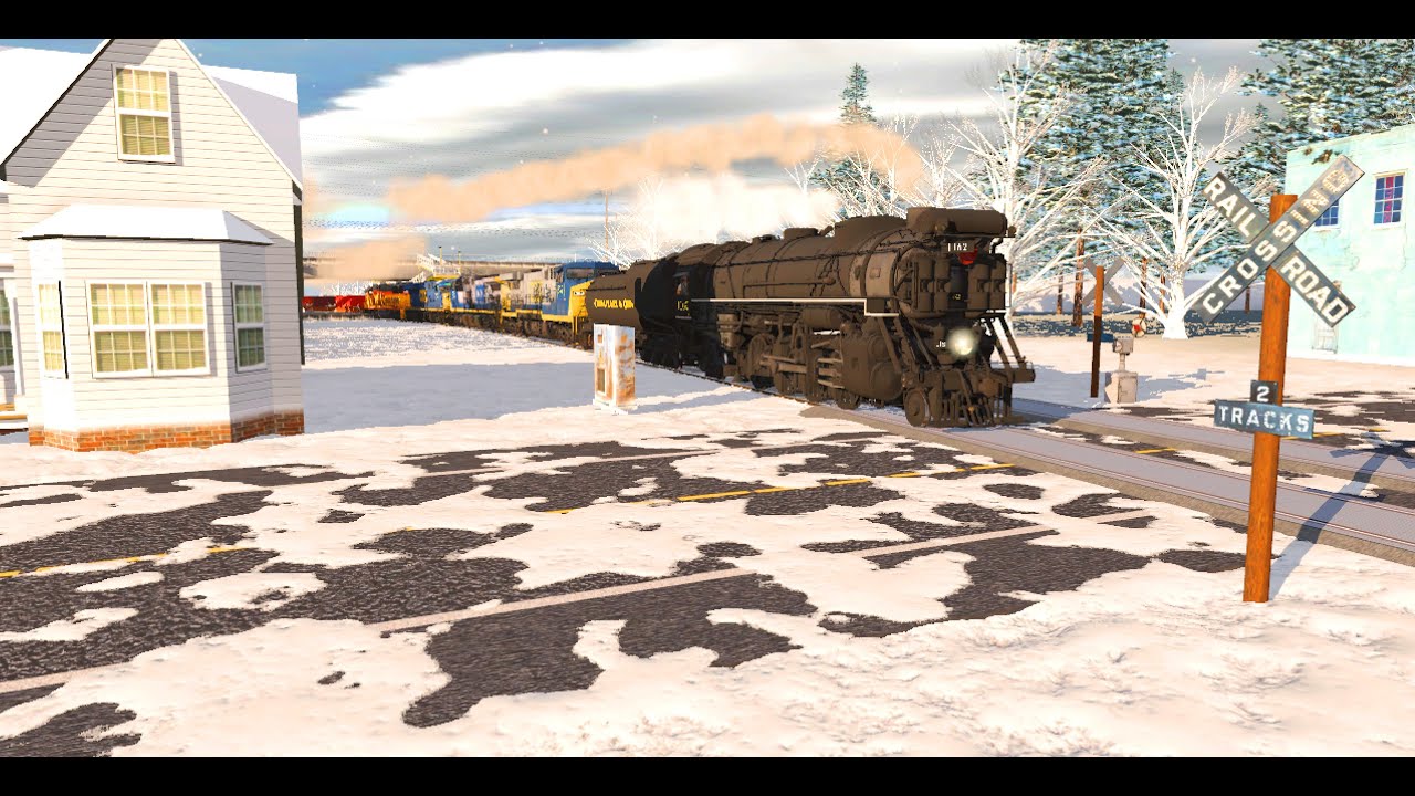 Trainz 2019 Railfanning S06 E17: Amtrak, CN, CSX, Chessie, PRR, SUP, Railroad Crossing Museum (Snow)