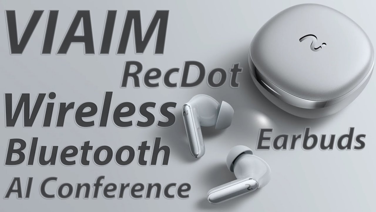 Viaim RecDot Wireless Bluetooth  | AI Conference Earbuds with Live Transcription