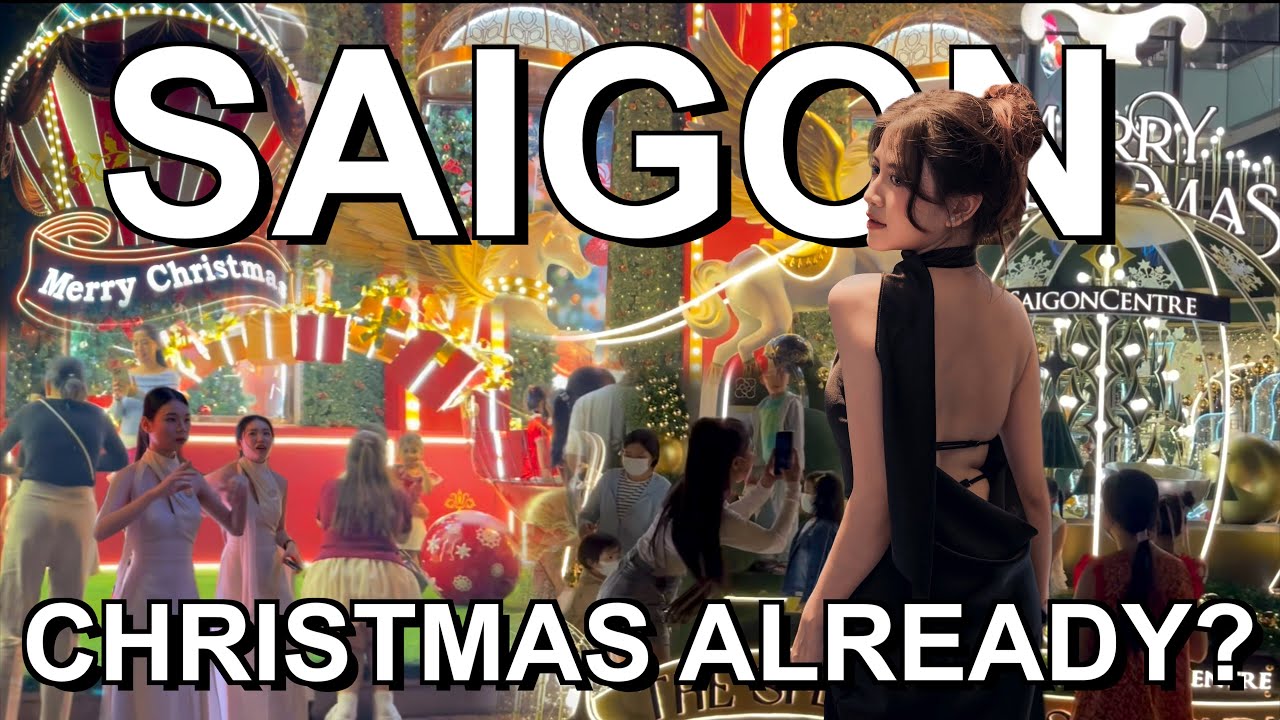 Saigon Christmas 🇻🇳 Ho Chi Minh City Christmas - Vietnam Christmas 2024 Street