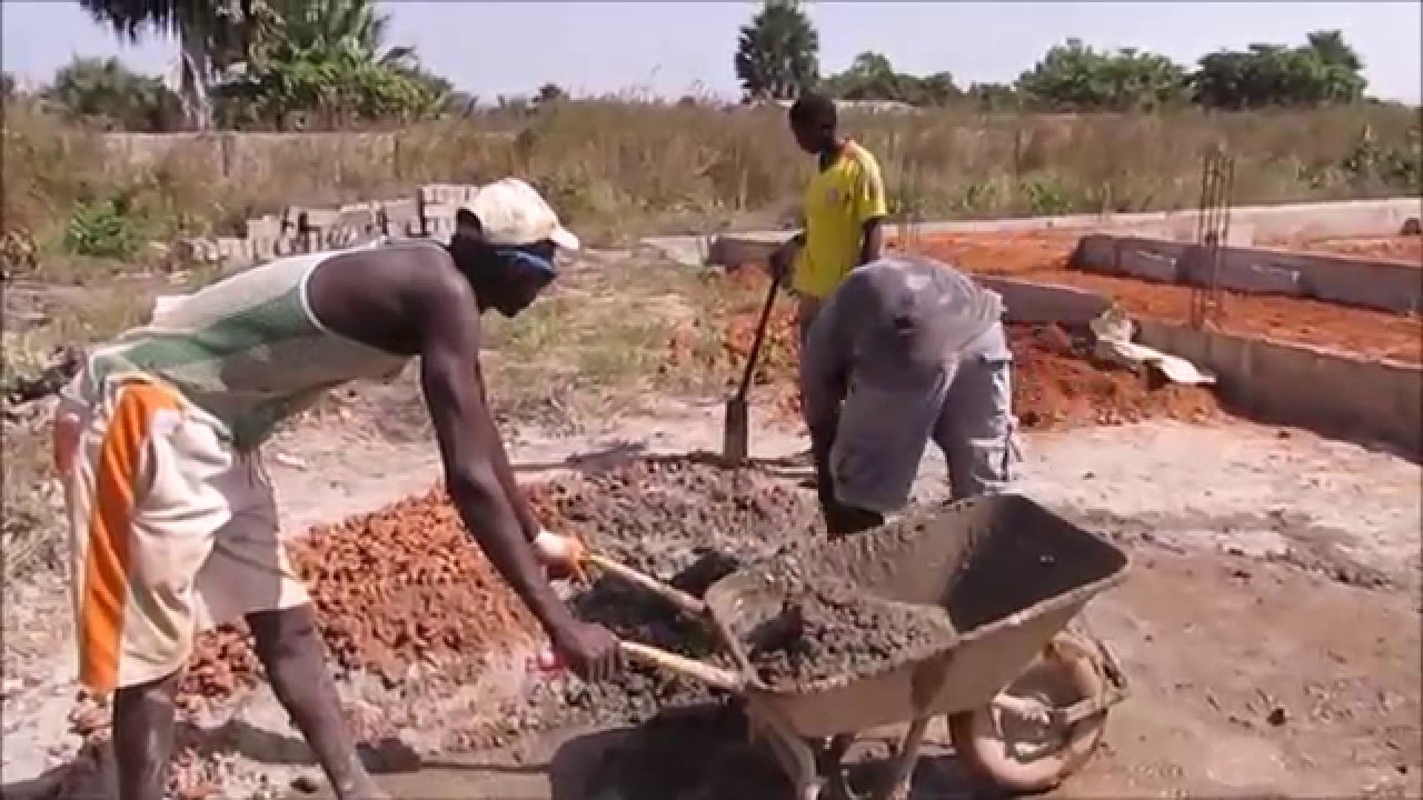 Building a house in Gambia