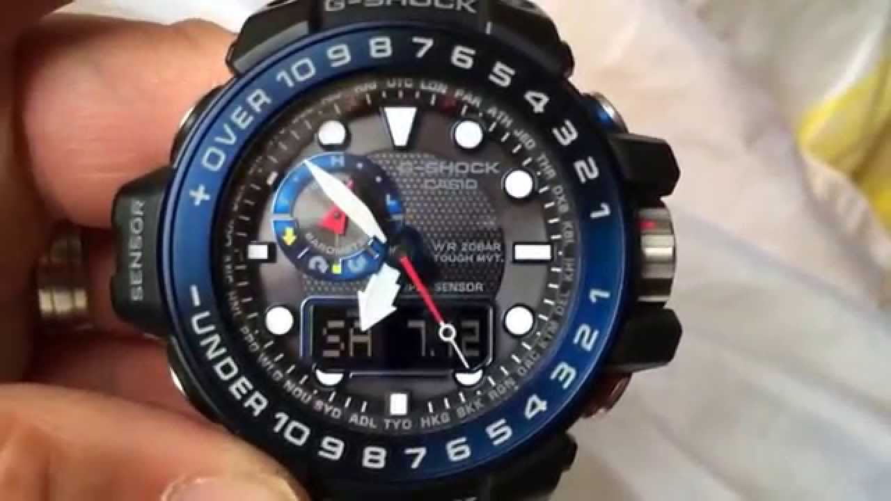 Casio g shock gwn 1000 gulfmaster quick demo. Improved quality upload.