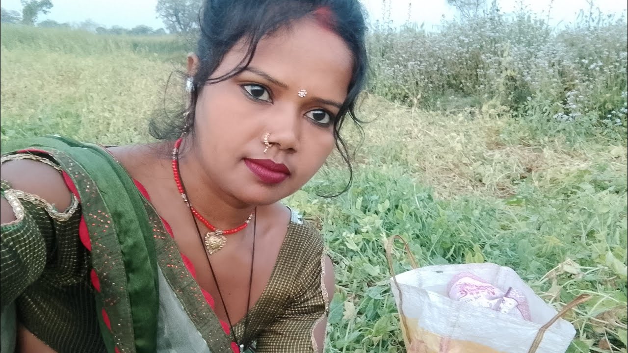 आज मैं फिर से अपने मटर 🙏 के खेत में आई हूं 🫛