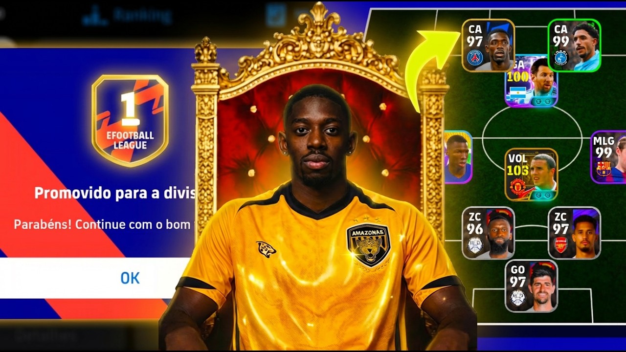 Dembélé Rei de Noob a Global no eFootball 26 Mobile