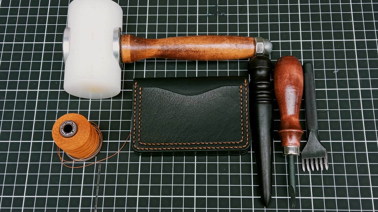 Handmade a Leather Card Wallet | DIY | Free PDF Pattern