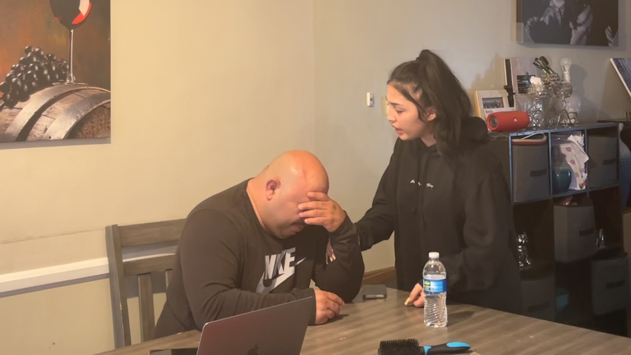 POPS cries because he&rsquo;s bald