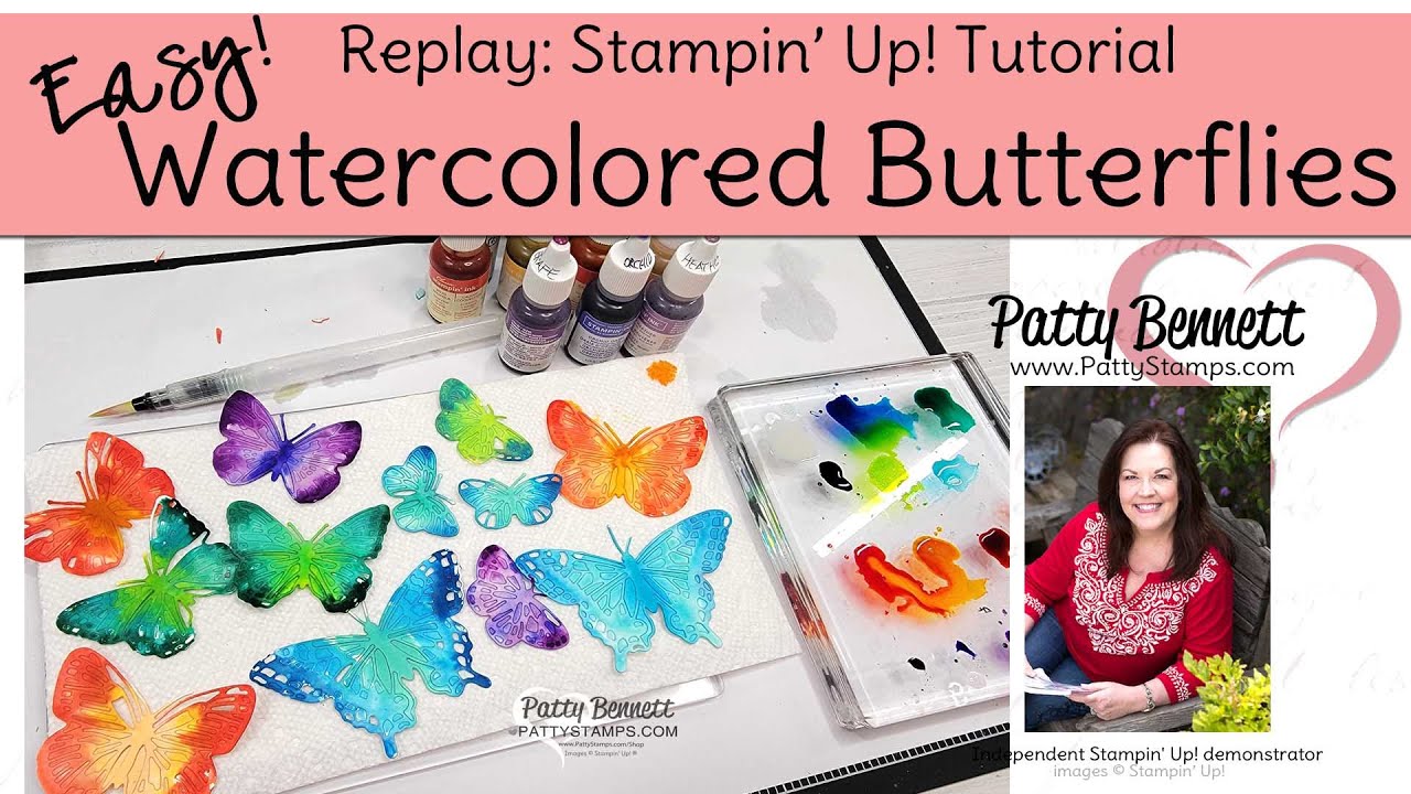 Easy Watercolored Brilliant Wings Butterflies