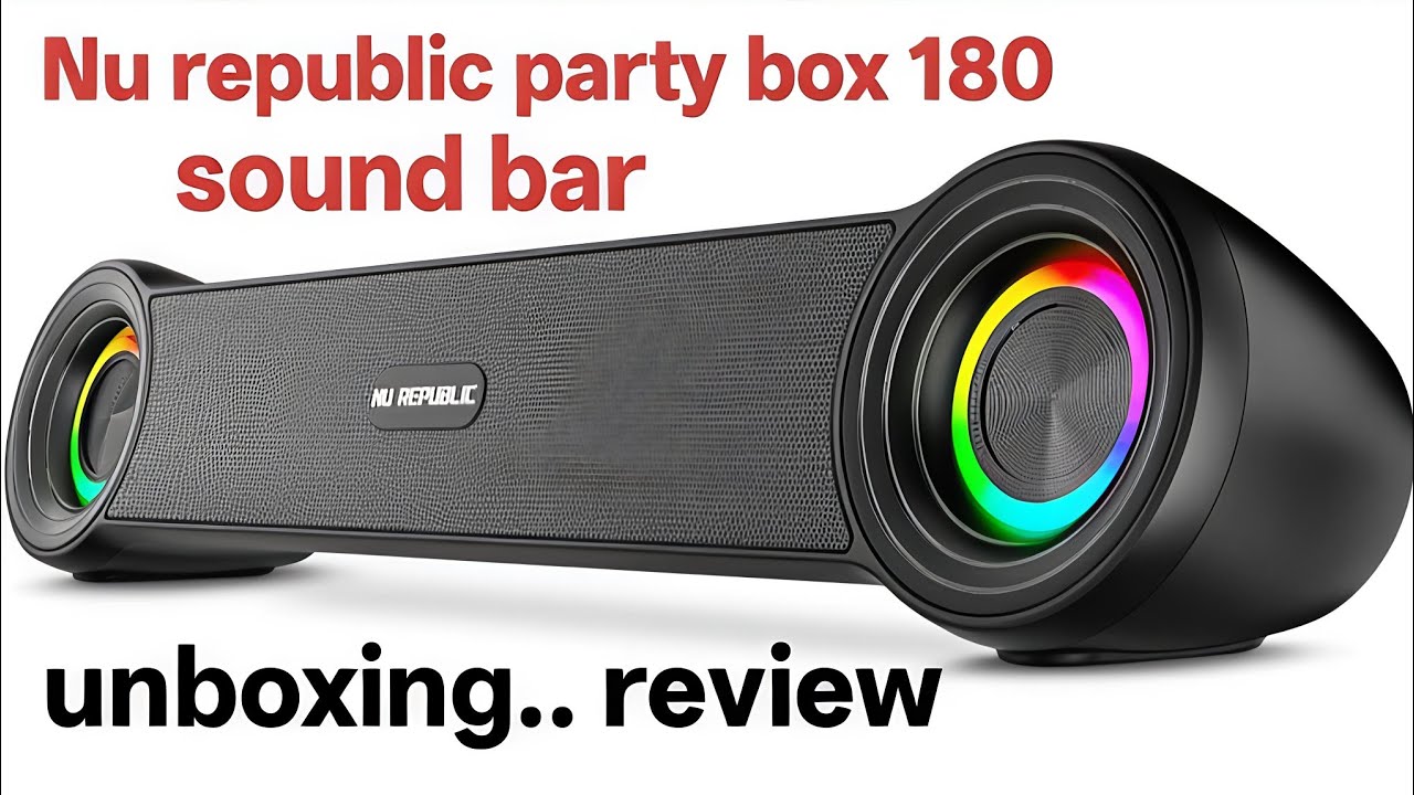 Unboxing... Nu republic party box 180 wireless sound bar 🔊#teck #video #soundbar 🔊🔊