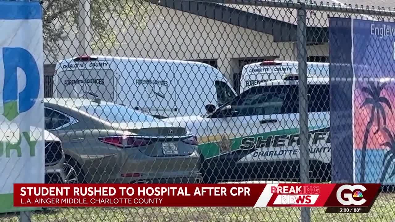 LA Ainger Middle School student taken to hospital after medical emergency amid heavy deputy presence