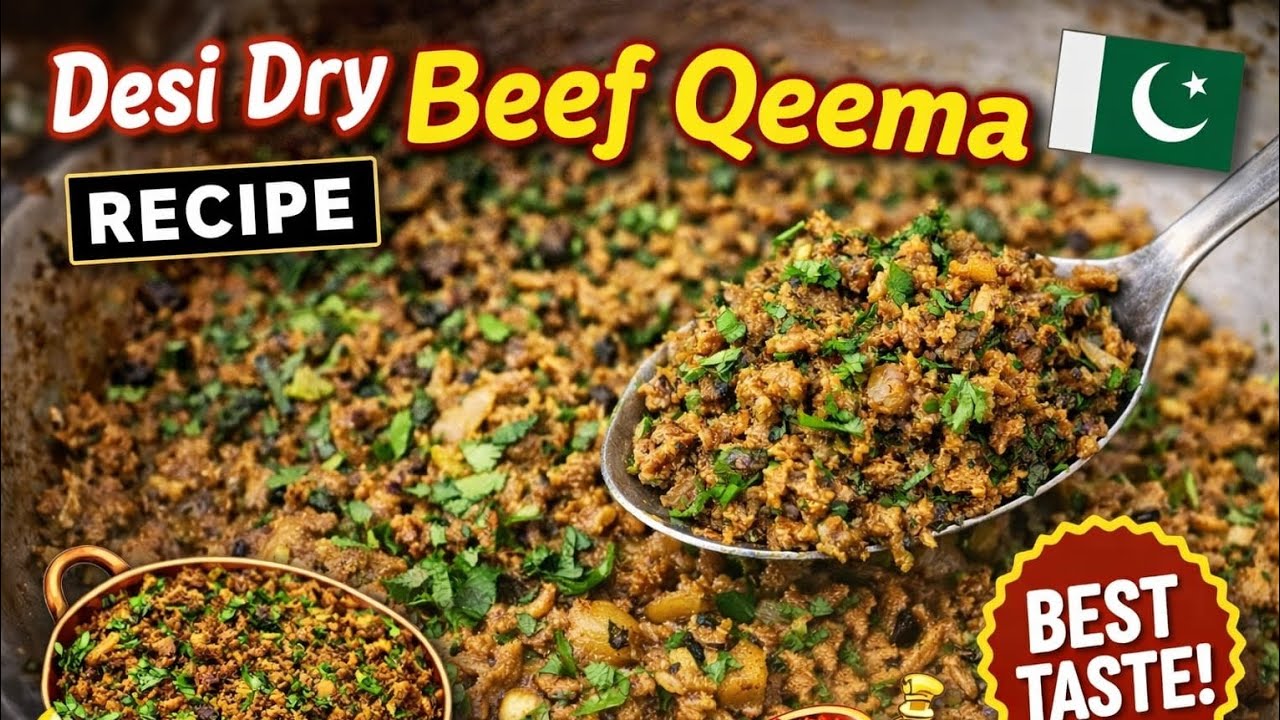 Desi Dry Beef Qeema♥️