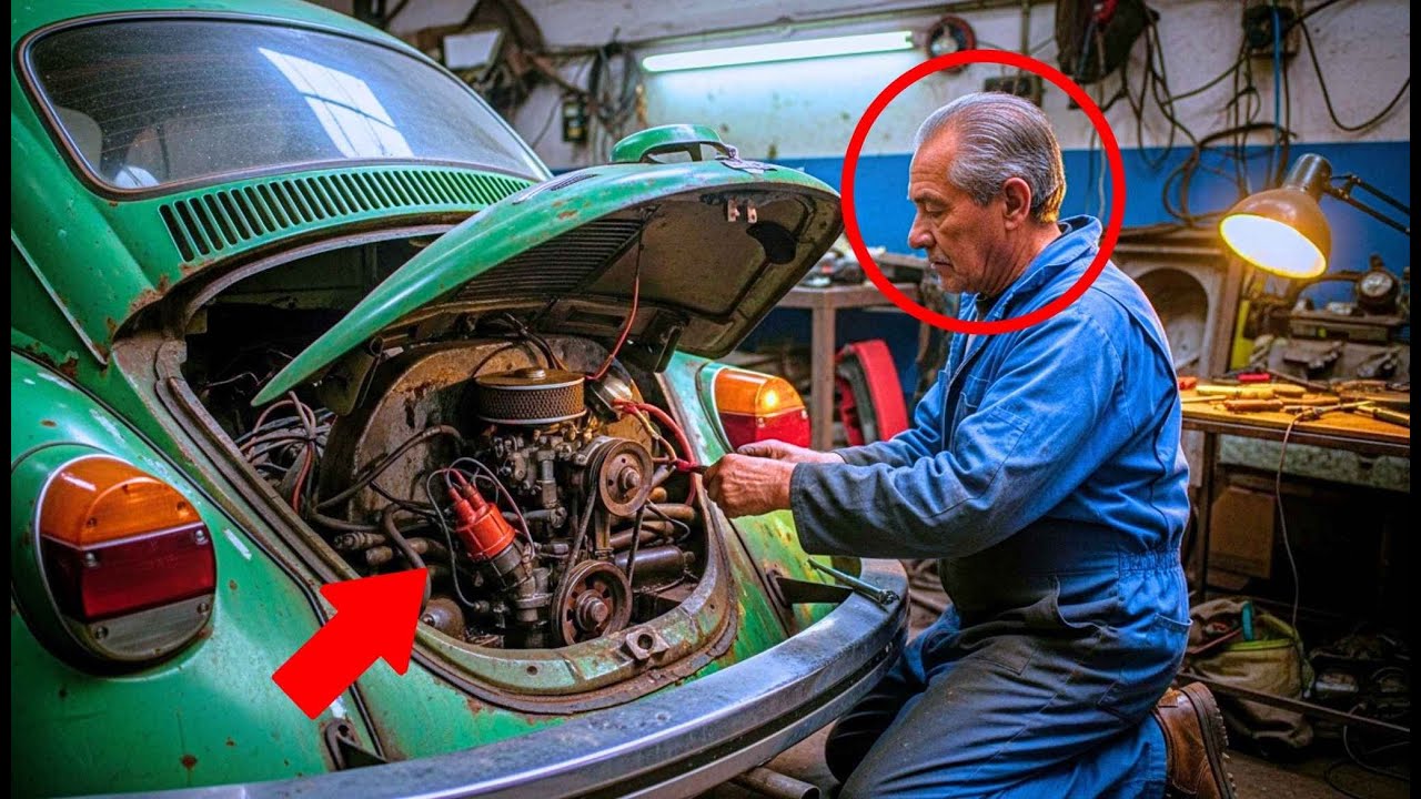 El mecánico reparó el coche que su hijo había comprado Sin saber que ese coche era un regalo para él