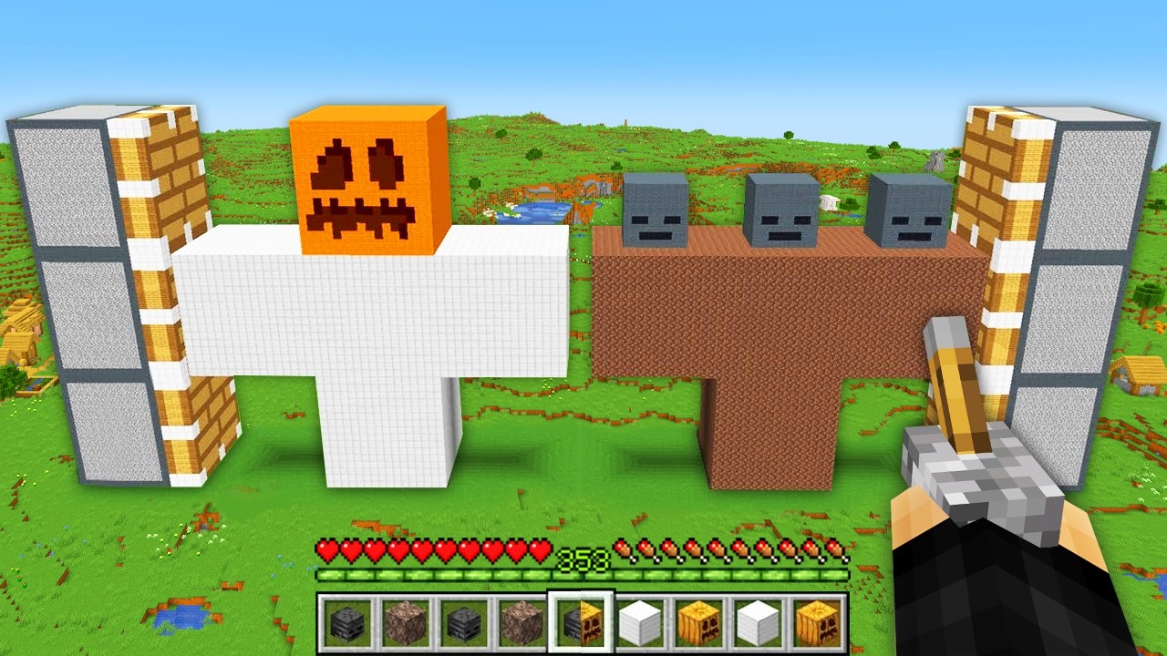 Minecraft, But There's Giant Bosses...