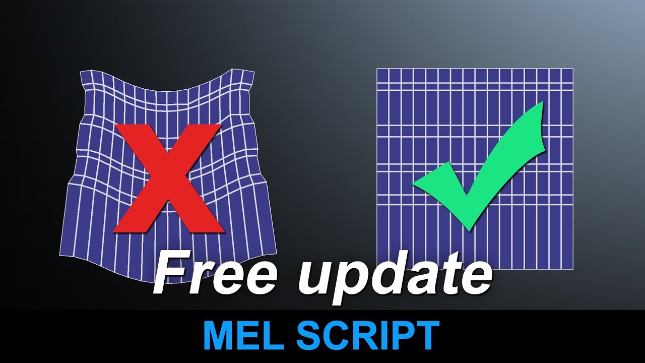 Easiest Way to Gridify UVs in Maya - Free Update 1