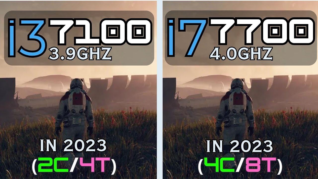 i3 7100 vs i7 7700 Tested in 12 Games | 1080p