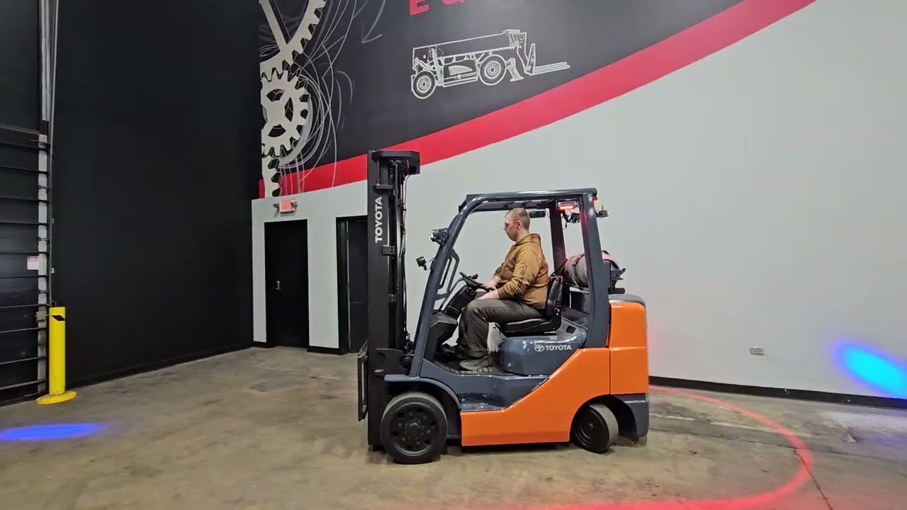 2019 TOYOTA 8FGCU30 6,000 LBS CUSHION LPG FORKLIFT STK 15487