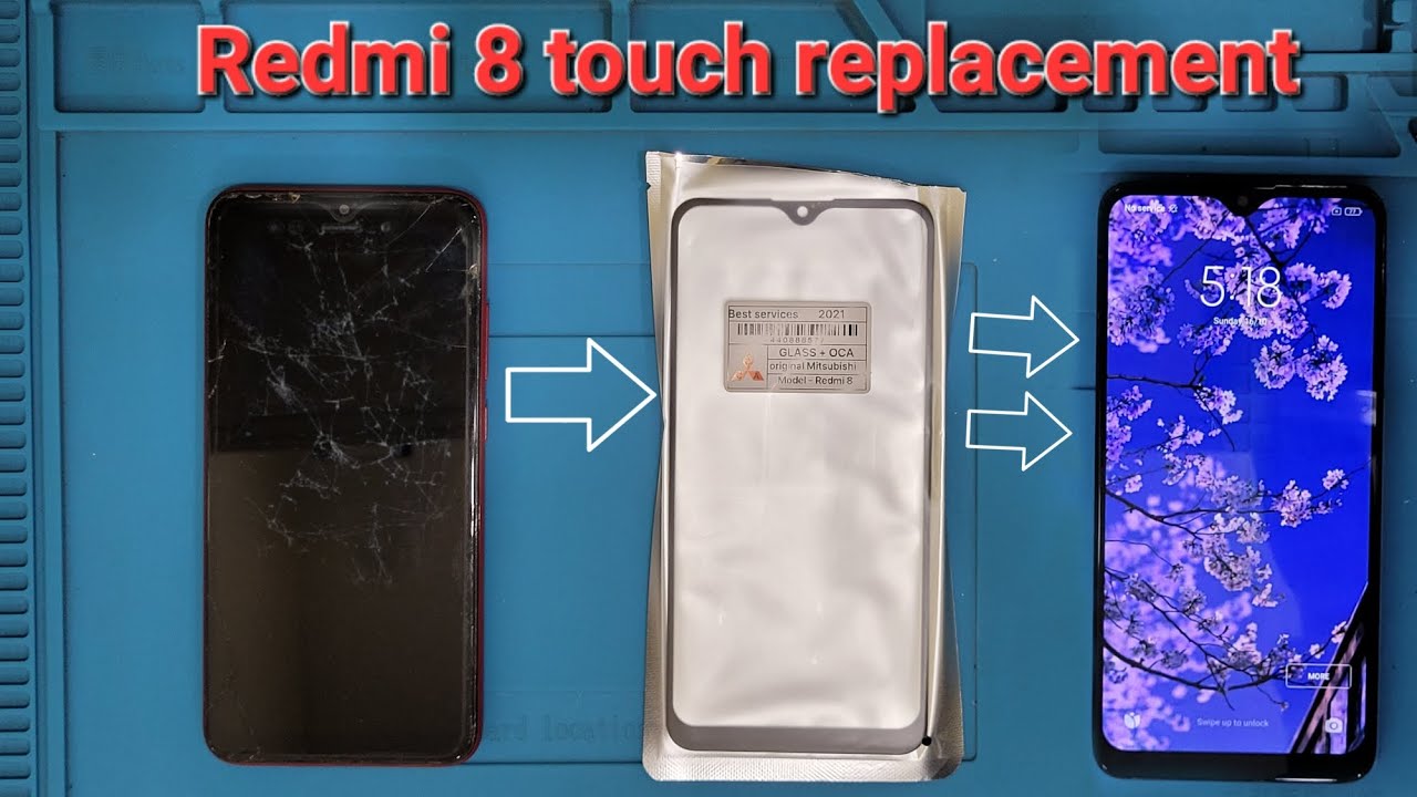 Redmi 8 Touch replacement.Redmi 8 cracked glass restoration. Redmi 8 Oca change.Redmi 8 disassembly