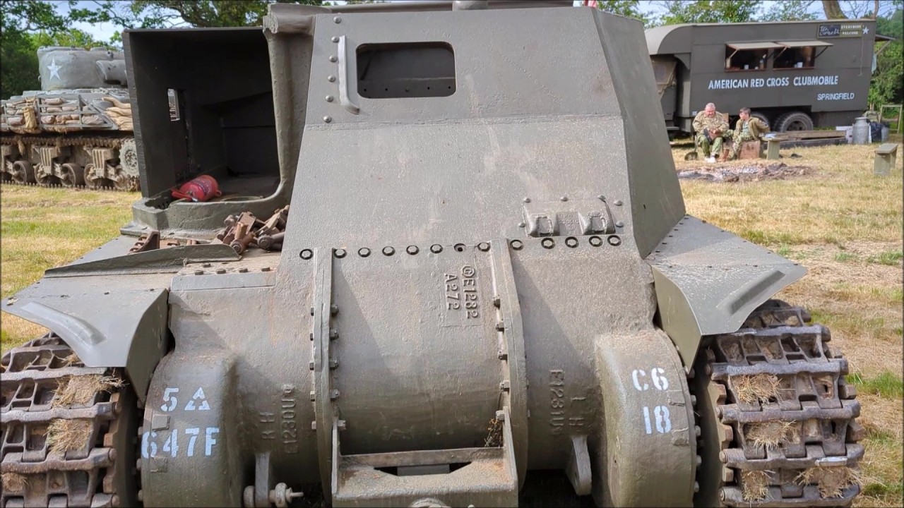 M3 Grant restoration project (to M33 Prime Mover), close up at the Overlord Show 2025