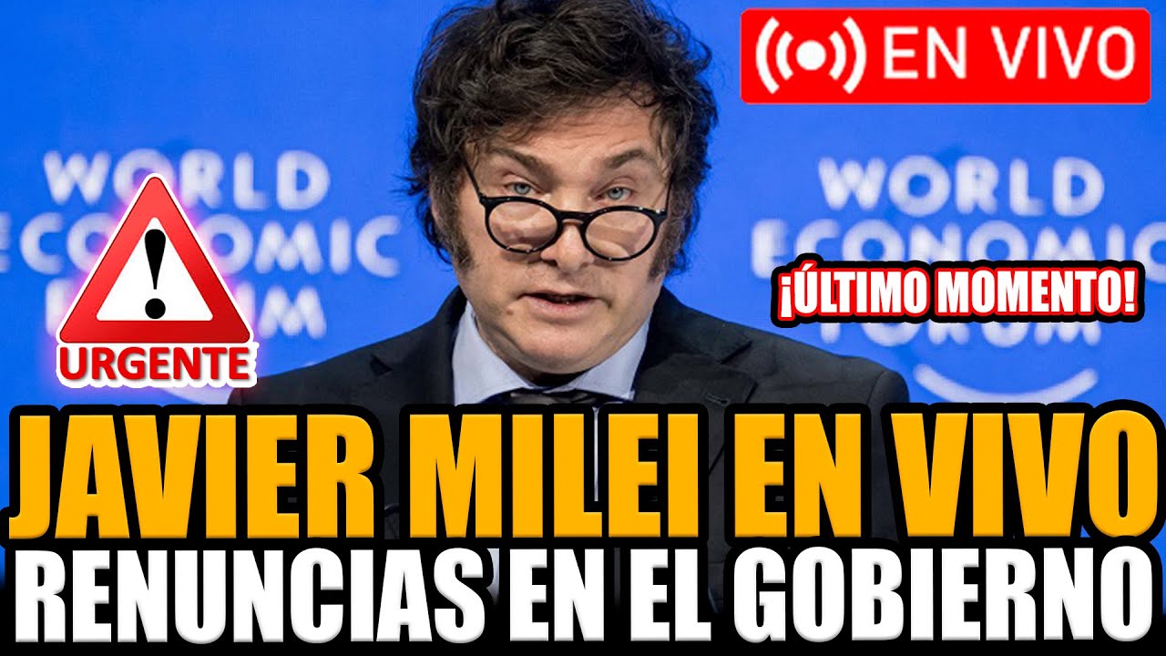🔴HABLA MILEI EN VIVO TRAS CUATRO RENUNCIAS EN EL GOBIERNO DESDE DAVOS | FRAN FIJAP