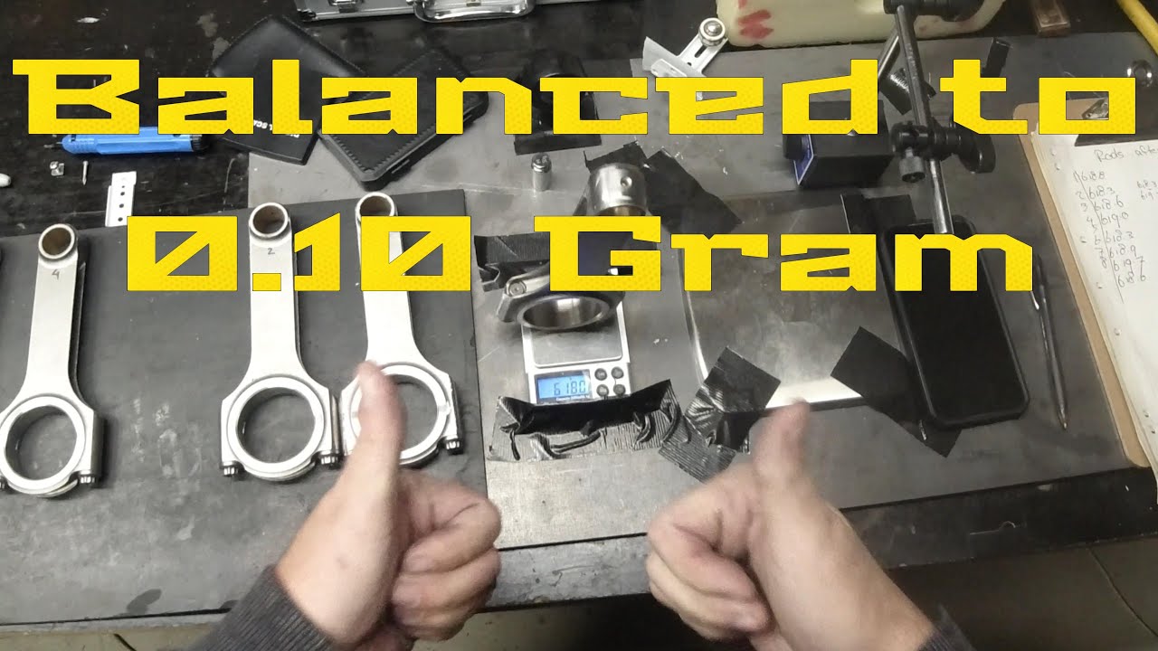 How to Balance H-Beam Conrods. Step by Step guide.