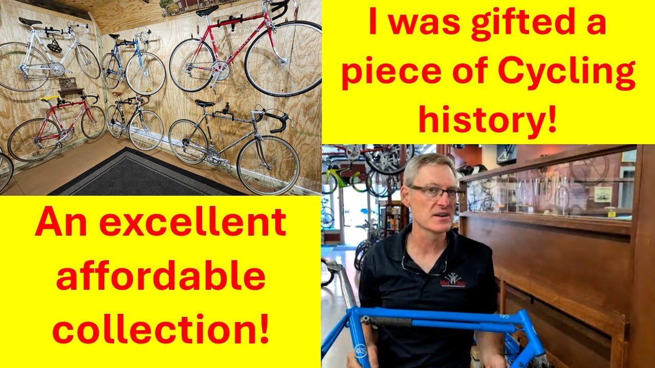 A great affordable vintage road bike collection! I get a new frame!