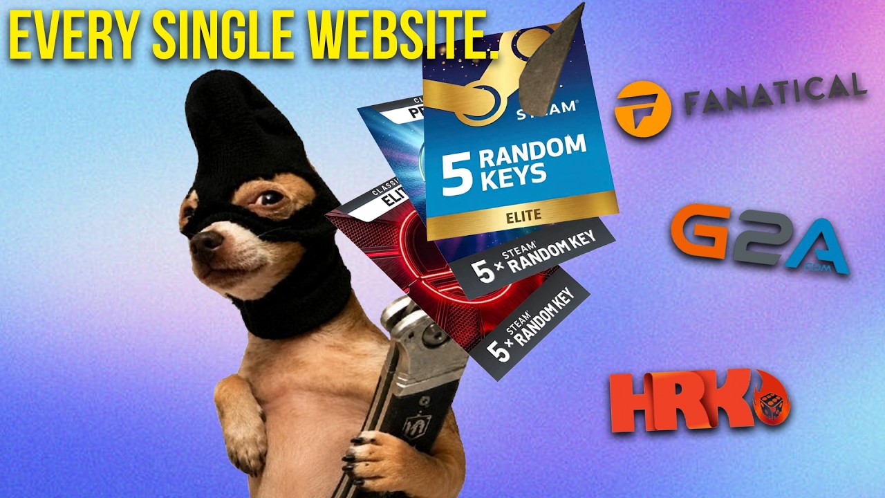 Я купил случайный ключ Steam на КАЖДОМ сайте!