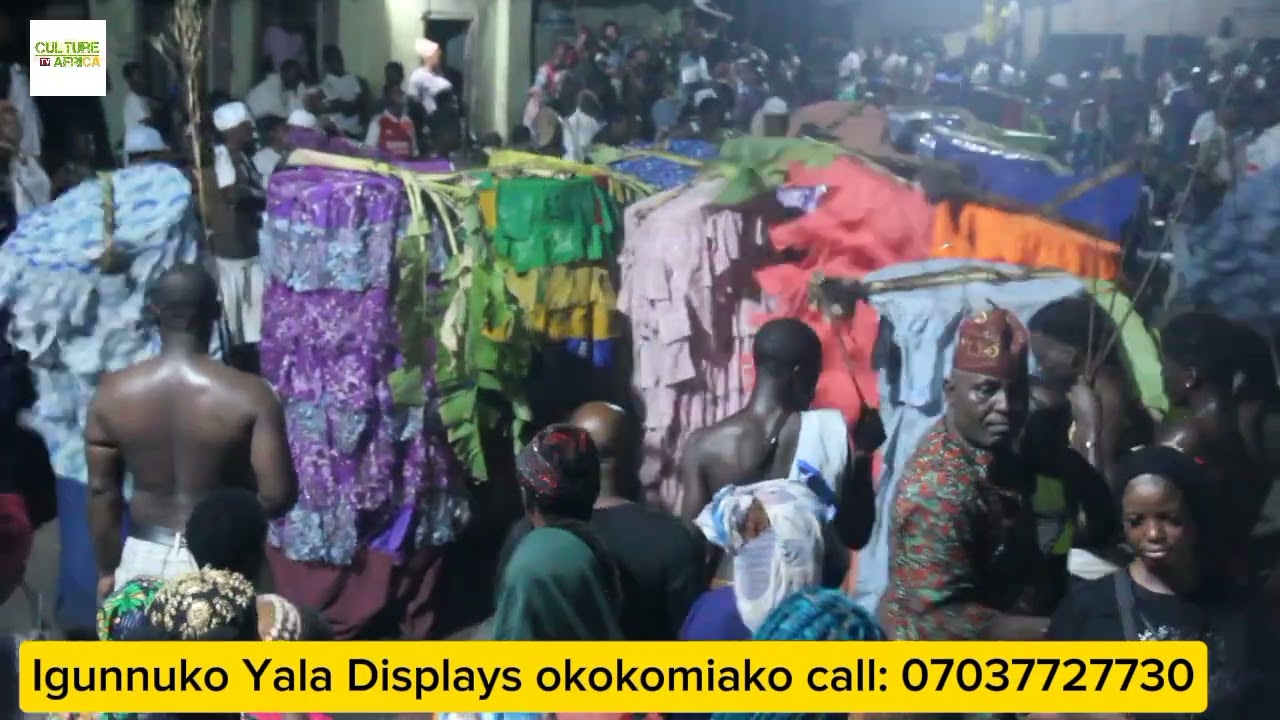 GROUP OF IGUNNUKO YALA DISPLAY AT 2024 IGUNNUKO FESTIVAL OKOKOMIAKO