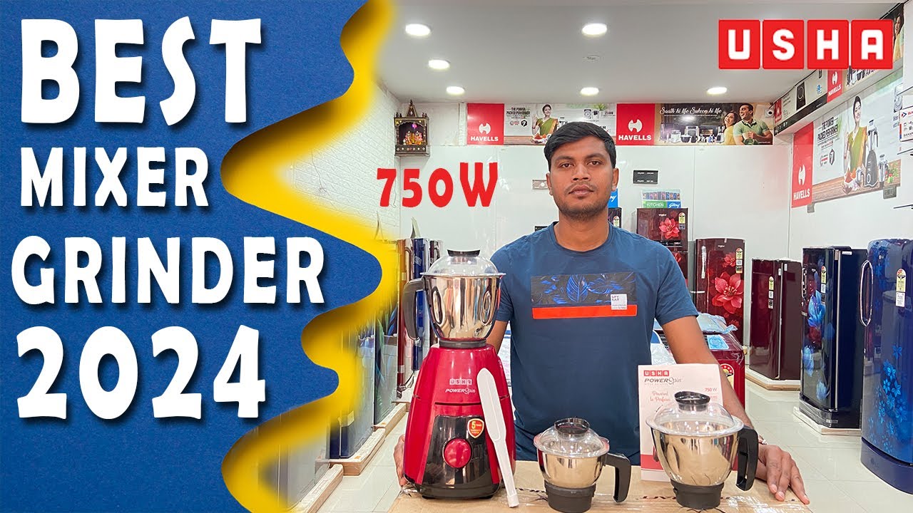 BEST MIXER GRINDER INDIA 2024 II USHA POWER SPIN II 750 W II UNDER 4000 II UNBOXING AND HINDI REVIEW