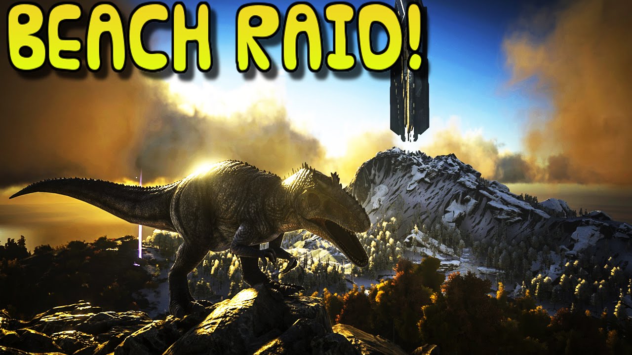 ARK:Survival Evolved Xbox One - EPIC BEACH BANDIT RAID! [ 20 ]