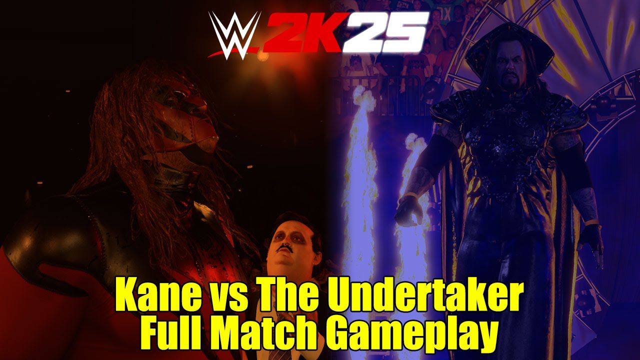 WWE 2K25 Kane vs The Undertaker - Full Match Gameplay