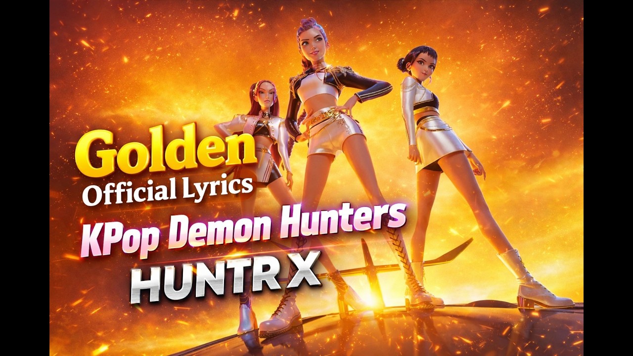 Golden Official lyrics KPop Demon Hunters movie & HUNTR X Huntrix